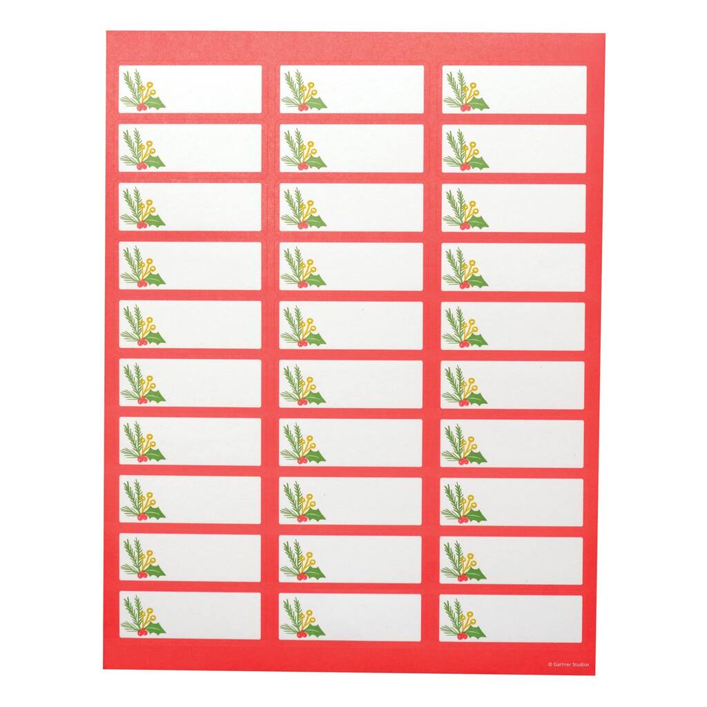 Gartner Studios® Holly Berry Printable Holiday Address Labels, 150ct.